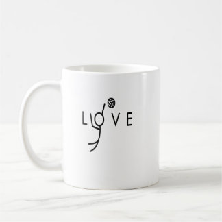 Love Volleyball Design  Teen Girls Volleyball  Coffee Mug