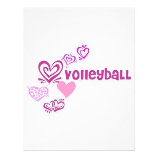 Volleyball Letterhead, Custom Volleyball Letterhead Templates