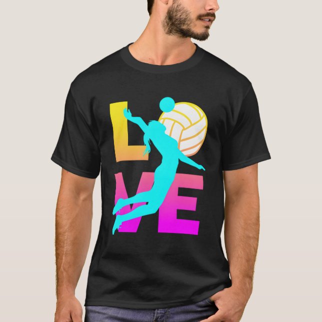 Love Volleyball N T-Shirt (Front)