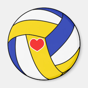 Love volleyball - Sport ball with heart  Magnet