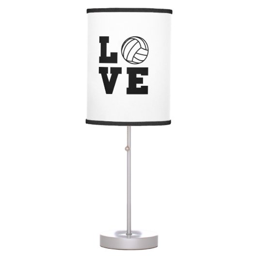 Love Volleyball Table Lamp (Front)