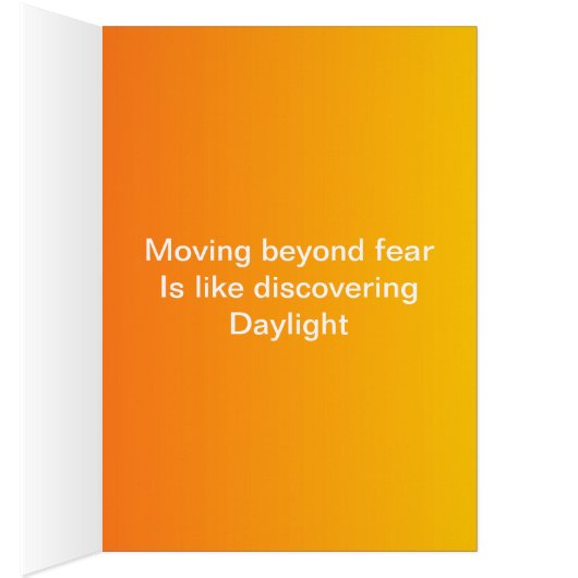 Love vs Fear Card (Inside (Right))