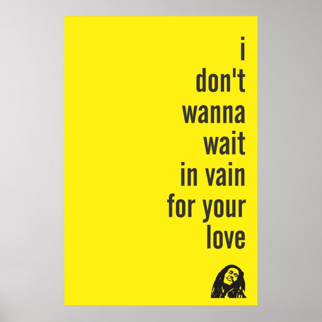 Love, wait in vain poster (Front)