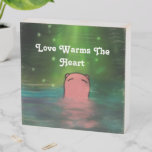 Love Warms The Heart Wooden Box Sign