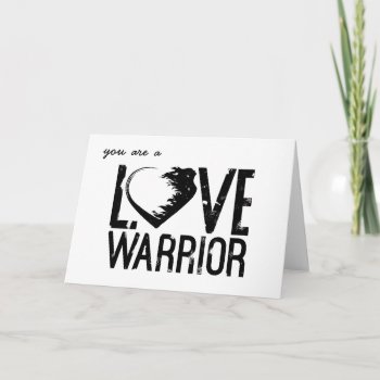 Love Warrior Greeting Card by glennon at Zazzle