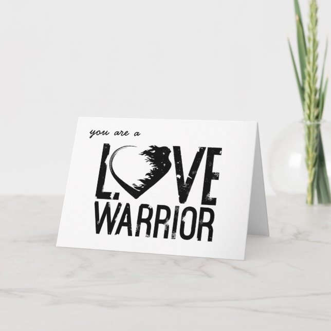 Love Warrior Greeting Card (Front)