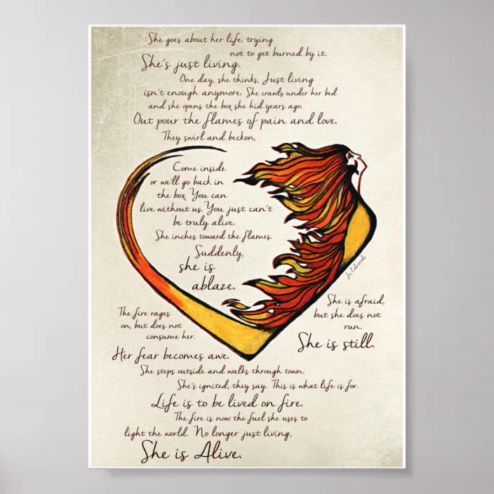 Love Warrior Poem 5 X7 Art Print Zazzle Com