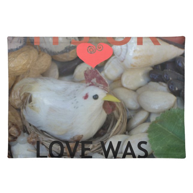 Love was in the Air Cloth Placemat (Front)