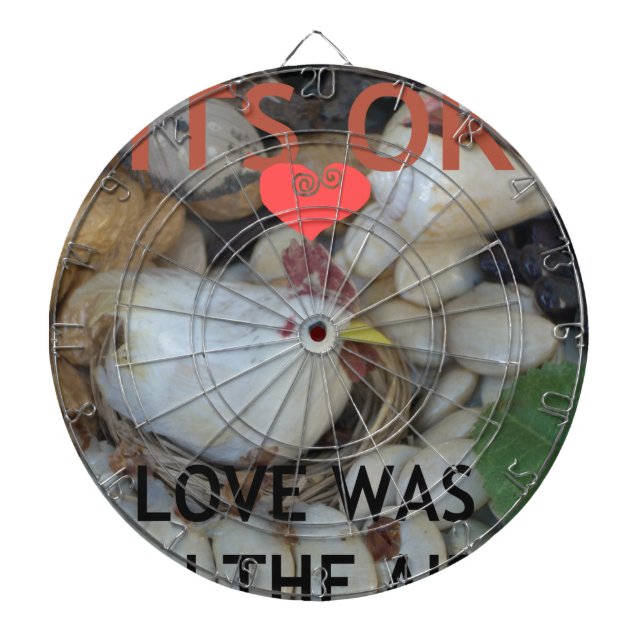 Love was in the Air Dart Board (Front)