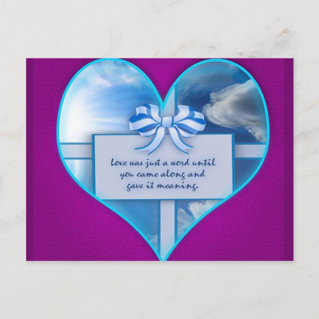 Love Was Just a Word Postcard (Front)