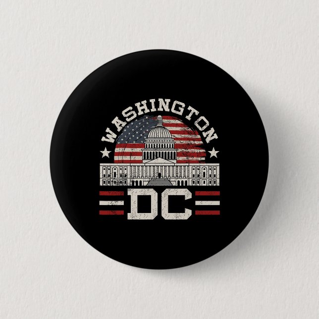 Love Washington Dc Usa Gift Design Idea  Button (Front)