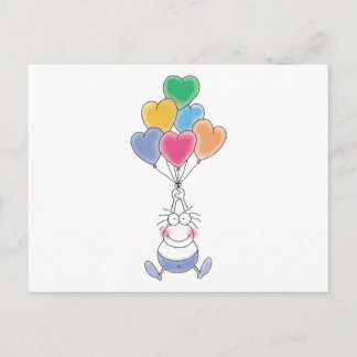 Love Watercolor Cute Postcard