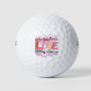 Love:WaterColor Golf Balls