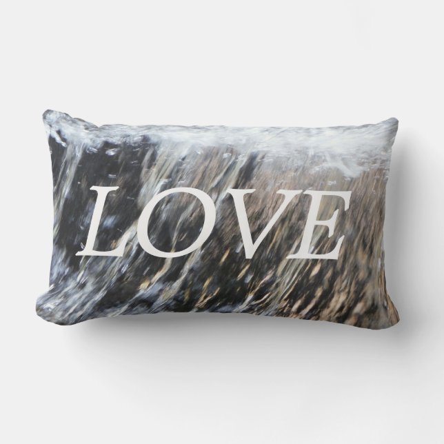 lOVE waterfall inspiration pillow (Front)