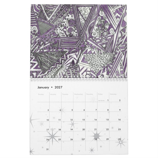 Love Wave Art Calenar Calendar (Jan 2027)