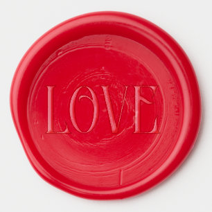 LOVE Wax Seal Sticker / Thompson