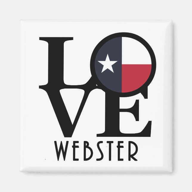 LOVE Webster Texas Magnet (Front)