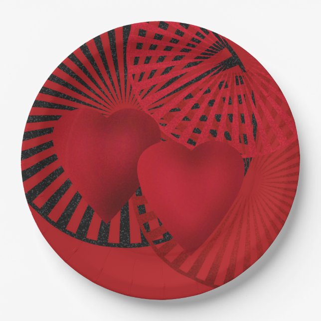Love ,Wedding Paper Plates (Front)