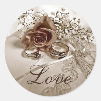 Love Wedding Stickers by PMCustomWeddings at Zazzle