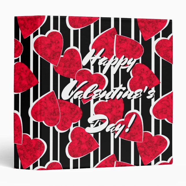 Love, wedding, Valentine's day 3 Ring Binder (Front/Spine)