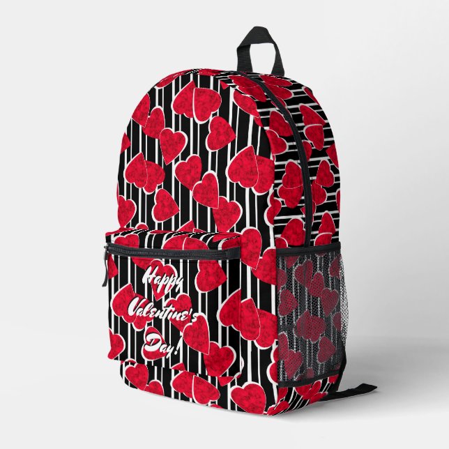 Love, wedding, Valentine's day Printed Backpack (Back Corner Right)