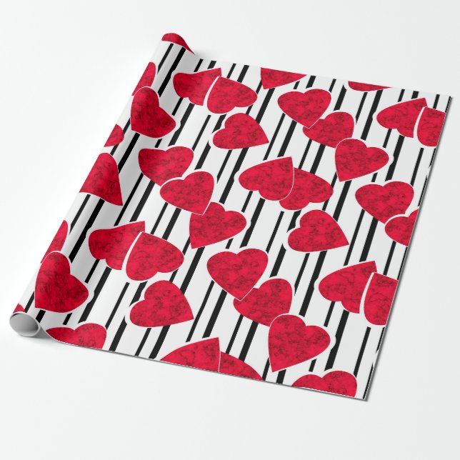Love, wedding, Valentine's day Wrapping Paper (Unrolled)