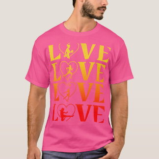 Love Weightlifting Running Basketball Taekwondo Ka T-Shirt