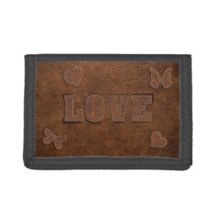 Love Western Style Tri-fold Wallet