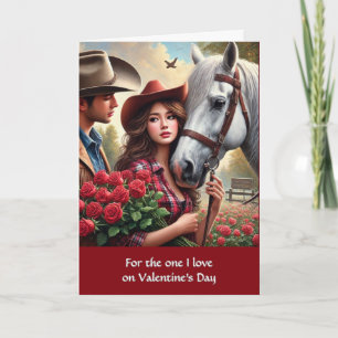 Love Western Valentine's Day Holiday Card