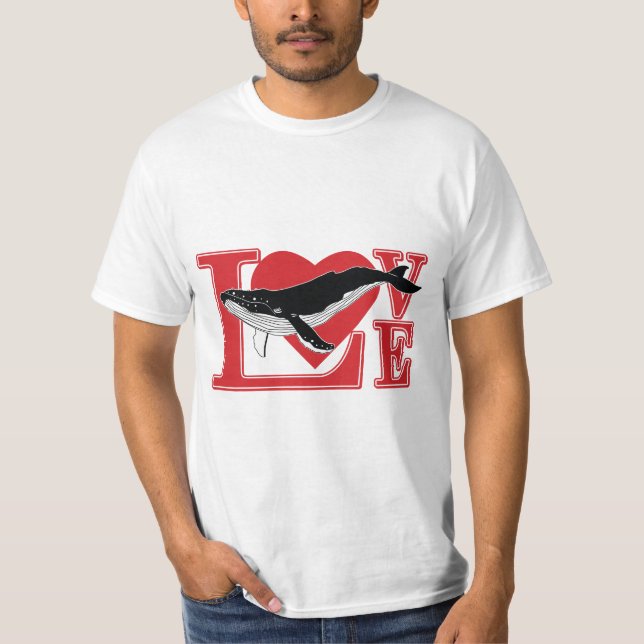Love Whales T-Shirt (Front)