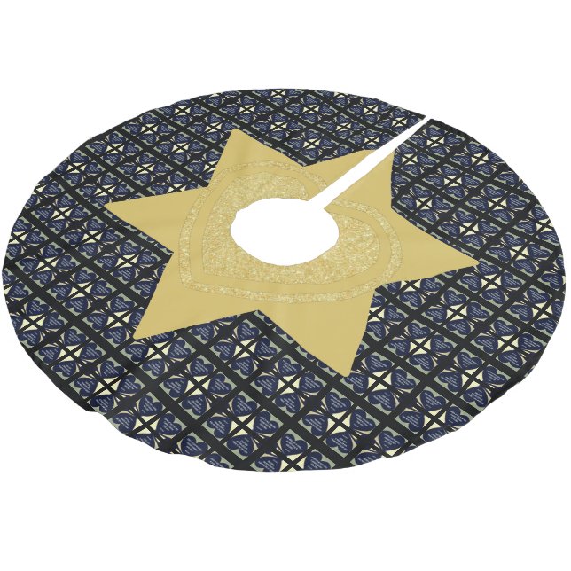 LOVE What Yu're Doing Tree Skirt by Adiela Akoo (Angled)