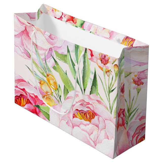 Love Whispers Large Gift Bag (Front Angled)