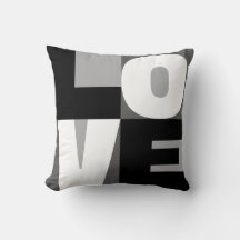Love White And Black Clean-Cut Letter Art Design