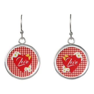 Love White Daisy Hearts