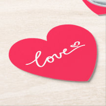 Love white text on pink