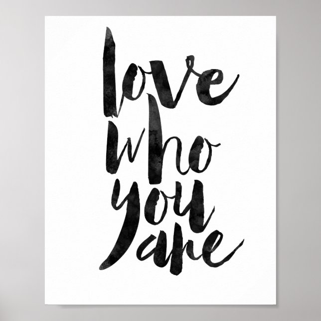 Love Who You Are Poster (Front)