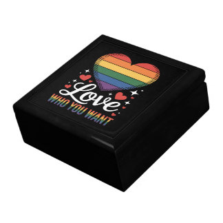 Love Who You Want Gay Pride LGBT Gift Box