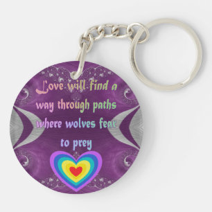 Love will find a way keychain