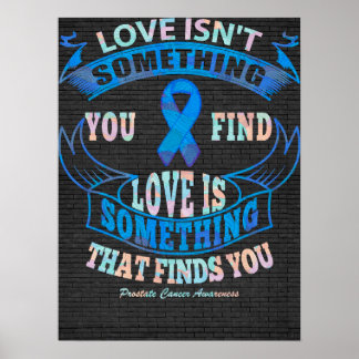 Love Will Find You Prostate Cancer Awareness Color Poster