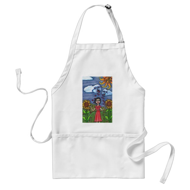 Love Will Make You Grow Adult Apron (Front)