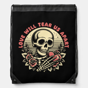 Love Will Tear Us Apart Drawstring Bag