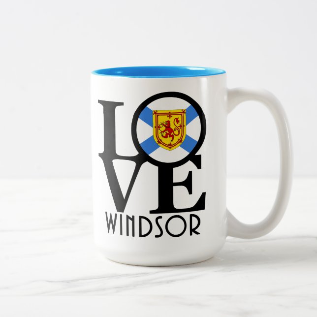 LOVE Windsor NS 15oz Two-Tone Coffee Mug (Right)