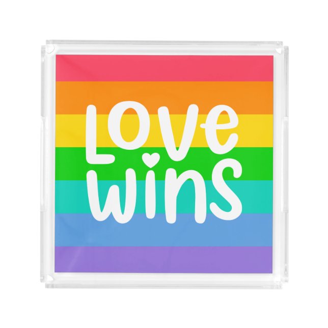 Love Wins Acrylic Tray (Front)