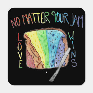 Love Wins Art by Green Lion Sweets Metal Sign