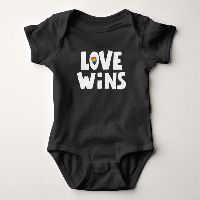 Love Wins Baby Bodysuit (Front)