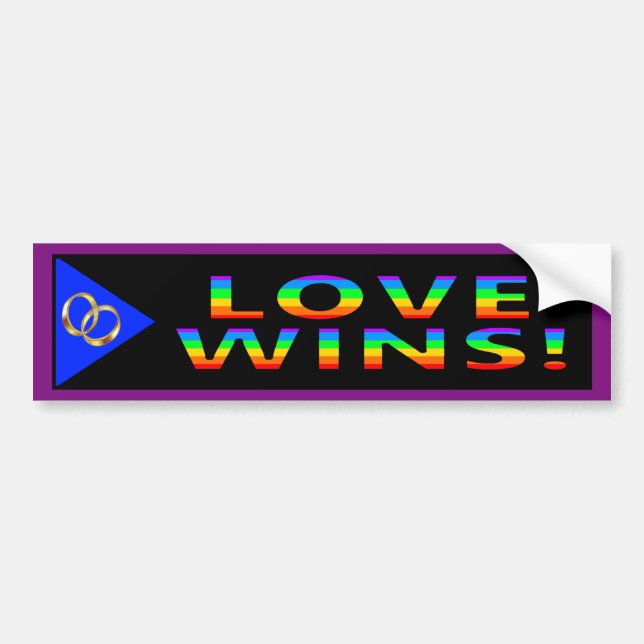 Love Wins! Bumper Sticker (Front)