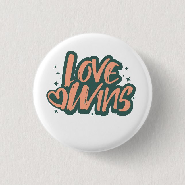 Love Wins Fleece Blanket Button (Front)