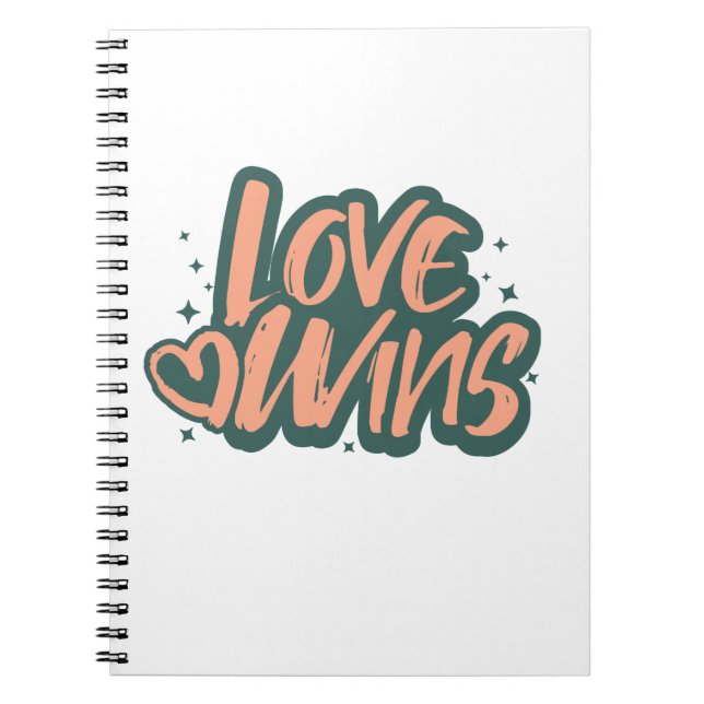 Love Wins Fleece Blanket Notebook (Front)