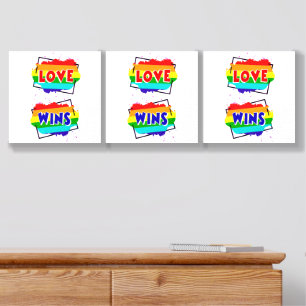Love Wins Foam Core Photo Tile