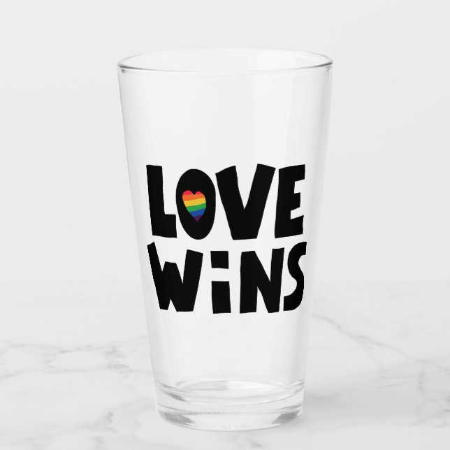 Love Wins Glass (Front)